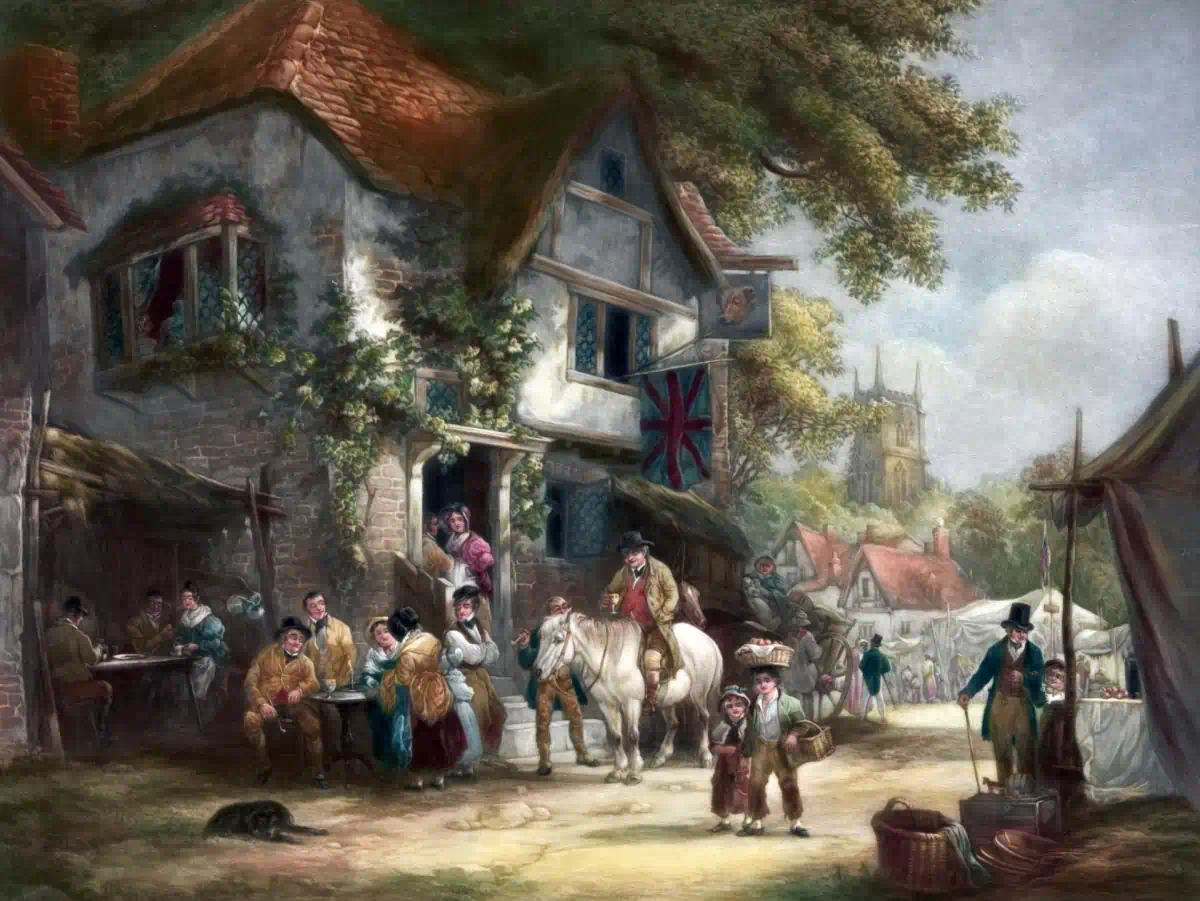 village festival painting